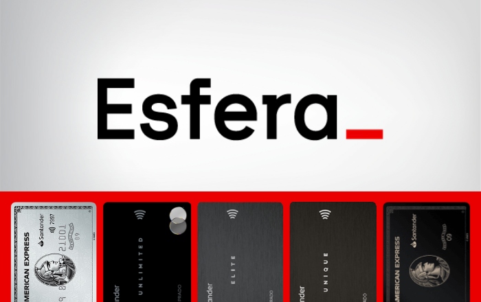 Cartões Santander que pontuam na Esfera: confira a lista completa